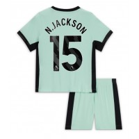 Chelsea Nicolas Jackson #15 Tredjedraktsett Barn 2023-24 Kortermet (+ Korte bukser)